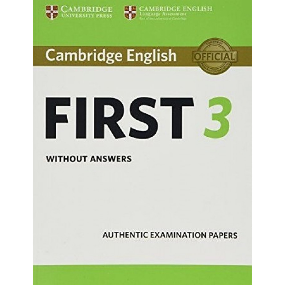 First 3. Student's Book without Answers 