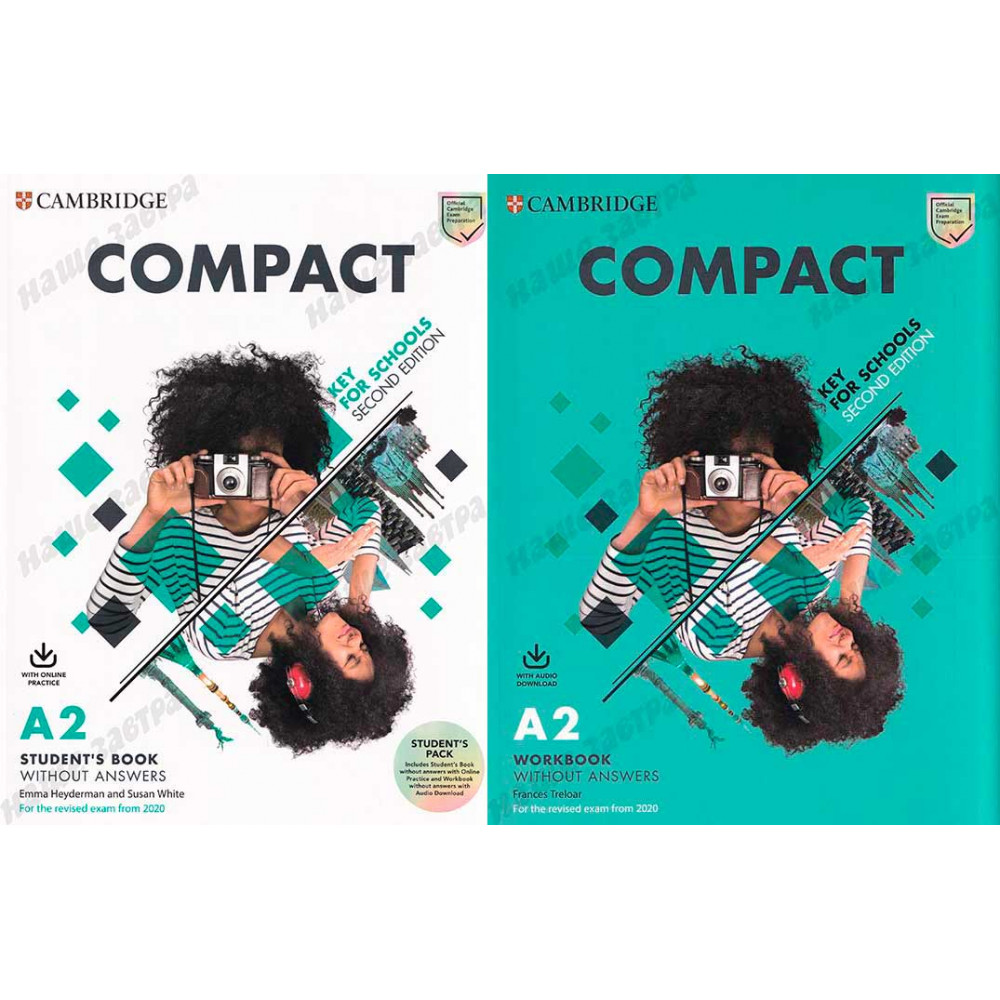 Compact Key for Schools 2 Student's Book without Answers+Online Practice and Workbook without Answers + Audio Download 