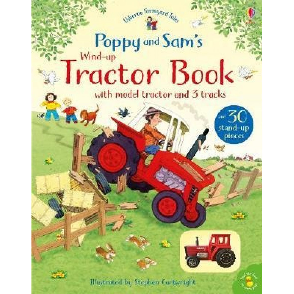 Usborne Wind-Up Poppy and Sam's Tractor Board Book 