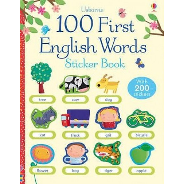 100 First English Words Sticker Book 